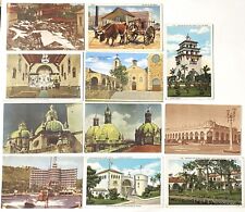 11 Vtg 1920s-50s Mexico Postcards Early, Linen Tijuana Juarez Michoacan Acapulco picture