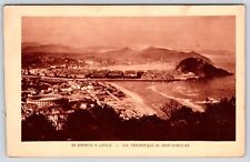 Vintage Post Card De Biarritz A Loyola Vue Panoramique De Saint-Sebastien picture