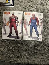 Final Boss #2 Super Mario Blue and Red Variant LTD Set Signed Tyler Kirkham picture