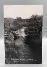 Vintage Real Photo RPPC Postcard The Bad River Near Glidden Wisconsin picture