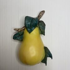 Vintage Napco Japan Pear Chalkware Wall Hanging Decoration  B3671 picture