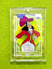 Captain Hook DISNEY 100 GREEN REFRACTOR # 99/99 CARD 2023 Topps Chrome PETER PAN picture