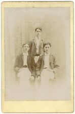Circa 1880'S Cabinet Card Handsome Young Men Possibly Brothers? Centre Harbor NH picture