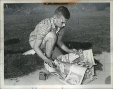 1961 Press Photo Jimmy Toppel age 12 Press newspaper boy in Cleveland picture