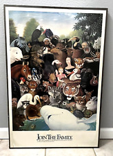 MINNESOTA ZOOLOGICAL SOC Join The Family 1978 Original Vintage Poster NEW SEALED picture