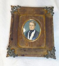 19th Century Small Photo Framed Portrait COLOR Antique picture