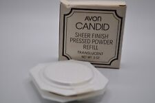 Vintage AVON Candid Sheer Finish Pressed Powder Refill Translucent picture