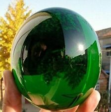 40MM  Natural Green Obsidian Sphere Large Crystal Ball Healing Stone picture