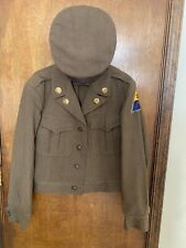 WW2 Second Armored Recon Ike Jacket With Enlisted Cap Dated 1944 picture