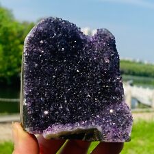 510g RARE Natural Amethyst Crystal Cluster Uruguay Cathedral Specimen HEALING picture