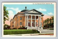 Americus GA-Georgia, First Methodist Church, Religion, Antique Vintage Postcard picture