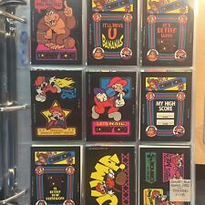 Donkey Kong 1982 Complete Sticker Card Set 1-32 +4 Scratch Offs, NM-MT, In Pages picture