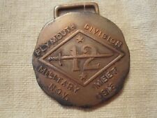 WWI 12th Plymouth Division Military Meet Medal ID to PVT. P. H. TESSIER picture
