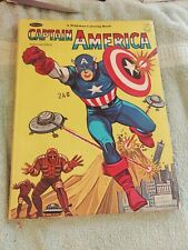 Vintage Captain America Coloring Book Whitman 1966 picture