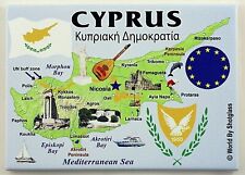 CYPRUS EU SERIES FRIDGE COLLECTOR'S SOUVENIR MAGNET 2.5