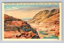Townsend Pass CA-California, Scenic Views Death Valley, Antique Vintage Postcard picture