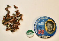 President JIMMY CARTER vintage political pin badge lot set PEANUT Inauguration  picture