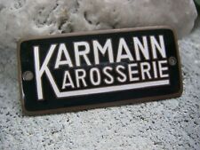 vintage german KARMANN KAROSSERIE - body enamel badge emblem  picture