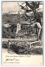 1904 Village And Schloss Amras in Tyrol Austria Posted Antique Postcard picture