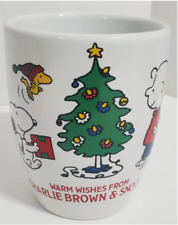 Peanuts Snoopy Charlie Brown holiday coffee mug cup new picture