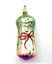 Inge Glas Germany BUNCH OF ASPARAGUS Glass Ornament 5.5