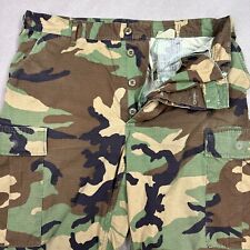 US Military Cargo Pants Mens Large Green Trouser Woodland Camo Hot Weather Long picture