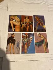 1940’s LOT OF 6 EARL MORAN & Others HOT GIRLS PINUP MUTOSCOPE CARDS, FANTASTIC picture