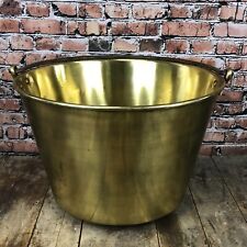 Antique Brass Candy Kettle Signed American Brass Kettle 3 Manufacturers - Large picture