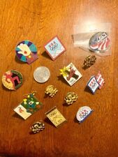 Vintage Lot Of 13 Olympic Games Sports Collectors Pins Buttons picture