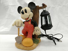 SETO CRAFT Disney Mickey Mouse Antique Room Light 27cm Figure AC 100V Japan picture