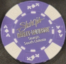 STURGIS HD (Purple AKQJ) SOUTH DAKOTA ~ Harley Davidson Poker Chip picture
