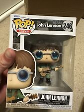 Funko Pop Rocks #246 John Lennon In Military Jacket In Hand picture