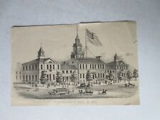 vintage Independence Hall in 1876 print Philadelphia, PA picture