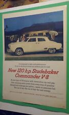 Vintage 1951 STUDEBAKER Auto Car Original Magazine Color Ad Commander V-8 120=HP picture