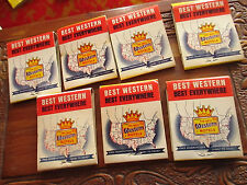 Lot 7 Vtg 50s 60s Matchbook Covers - Best Western California Colorado Kansas picture