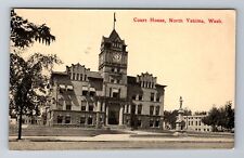 North Yakima WA-Washington, Court House, Antique, Vintage Souvenir Postcard picture