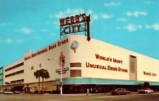 St. Petersburg FL Webb's City World's Most Unusual Drug Store Vtg Postcard View picture