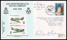 HAROLD FENTON DSO DFC & ROBERT RUNCIE MC Signed RAF C81c Battle of Britain Cover picture