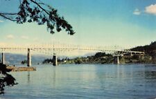 The Bridge of the Gods over Columbia River - Cascade Locks Oregon OR - Postcard picture