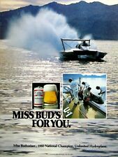 1981 Miss Bud VTG 1980 National Champion Unlimited Hydroplane Original Print Ad picture