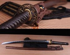 Shihozume Clay Tempered Abrasive Japanese Samurai Katana Sword Full Tang Sharp picture