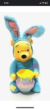 Winnie The Pooh Easter Bunny  Plush Talking Battery Tested Applause See Video picture