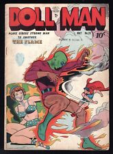Doll Man Quarterly #28 Classic Cover Vs. The Flame-GGA Torchy-Solid 1950 Quality picture