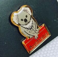 VTG Enamel Australia Collectible Koala Bear Lapel Pin Souvenir Aussie Landmark picture
