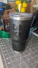NEW Dunkin Donuts Stainless Tumbler Mug Cup BLACK 28 oz Unique Collectible RARE picture
