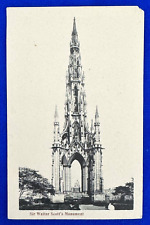 Antique 1918 Sir Walter Scott's Monument Edinburgh Scotland Postcard picture