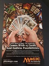 MTG Magic the Gathering TCG Booster Pack holding card ~ Comic Page PRINT AD 2006 picture