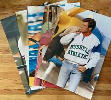 Vintage 90s Lot of 7 Russell Athletic Advertising Posters LARGE 24 x 36 picture