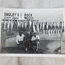 Dagley's Dock Captain Vincent Spaulding Vintage B&W Photo 
