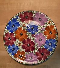 Vintage G M T Co Inc Divided Plate Ceramic Hand painted Flowers Germany 11 in  picture